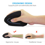 Draadloze bluetooth ergonomische muis
