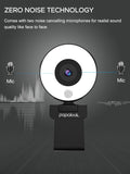 Realistiche Webcam met Ringlamp 1080P + Statief