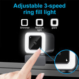 4k Webcam met Ringverlichting | Ringlamp HD Webcam