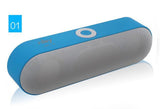 Draadloze blauwe bluetooth speaker met surround sound