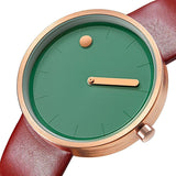 Minimalistisch kleurrijk horloge