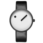 Minimalistisch horloge zwart wit