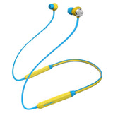 draadloze blauwe in-ear headphones
