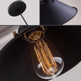 Zwarte industriële vintage hanglamp